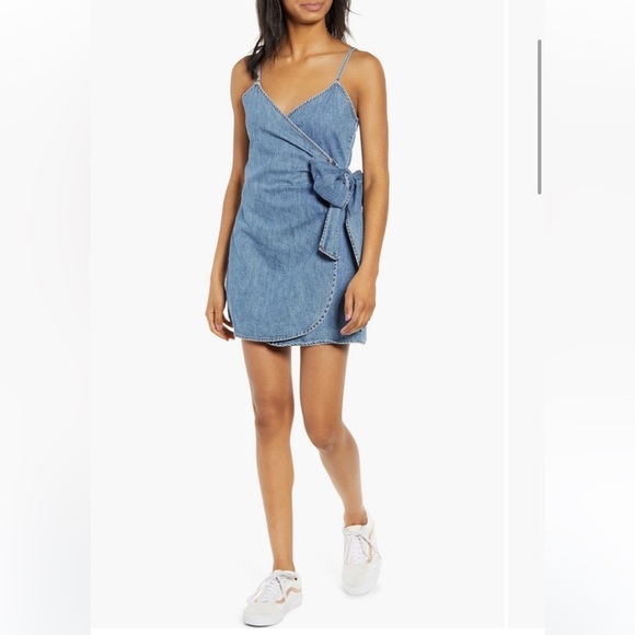BillabongIsland WrapDenim Minidress8124